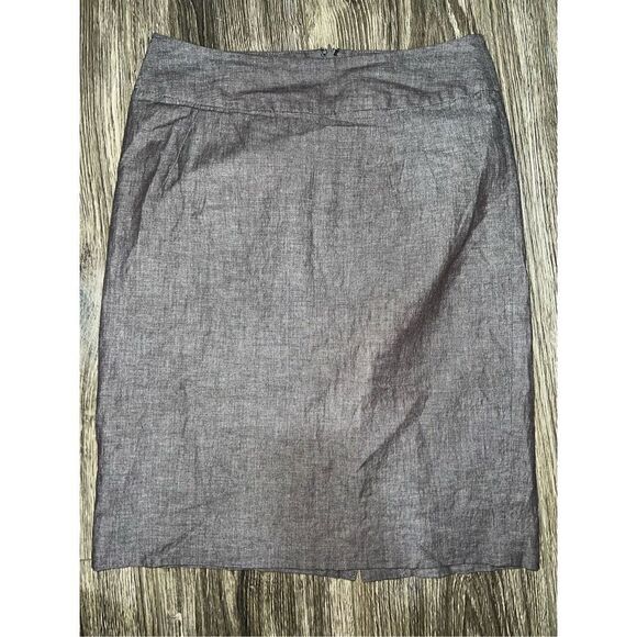 Banana Republic Factory Linen Blend Straight Skirt size 2 - Picture 1 of 6